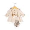 Beige one-piece dress